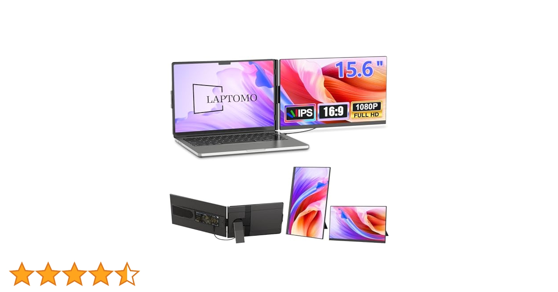 Intehill モバイルモニター 2画面 4K トリプルモニター Amazon.co.jp: Intehill モバイルモニター 2画面 4K トリプル